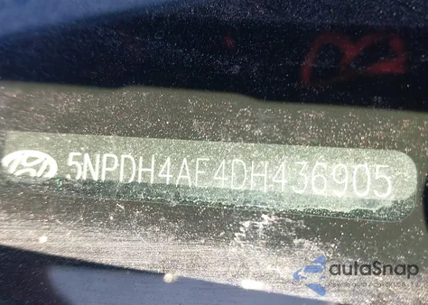 2013 Hyundai Elantra Limited из США, поврежденный, VIN 5NPDH4AE4DH436905